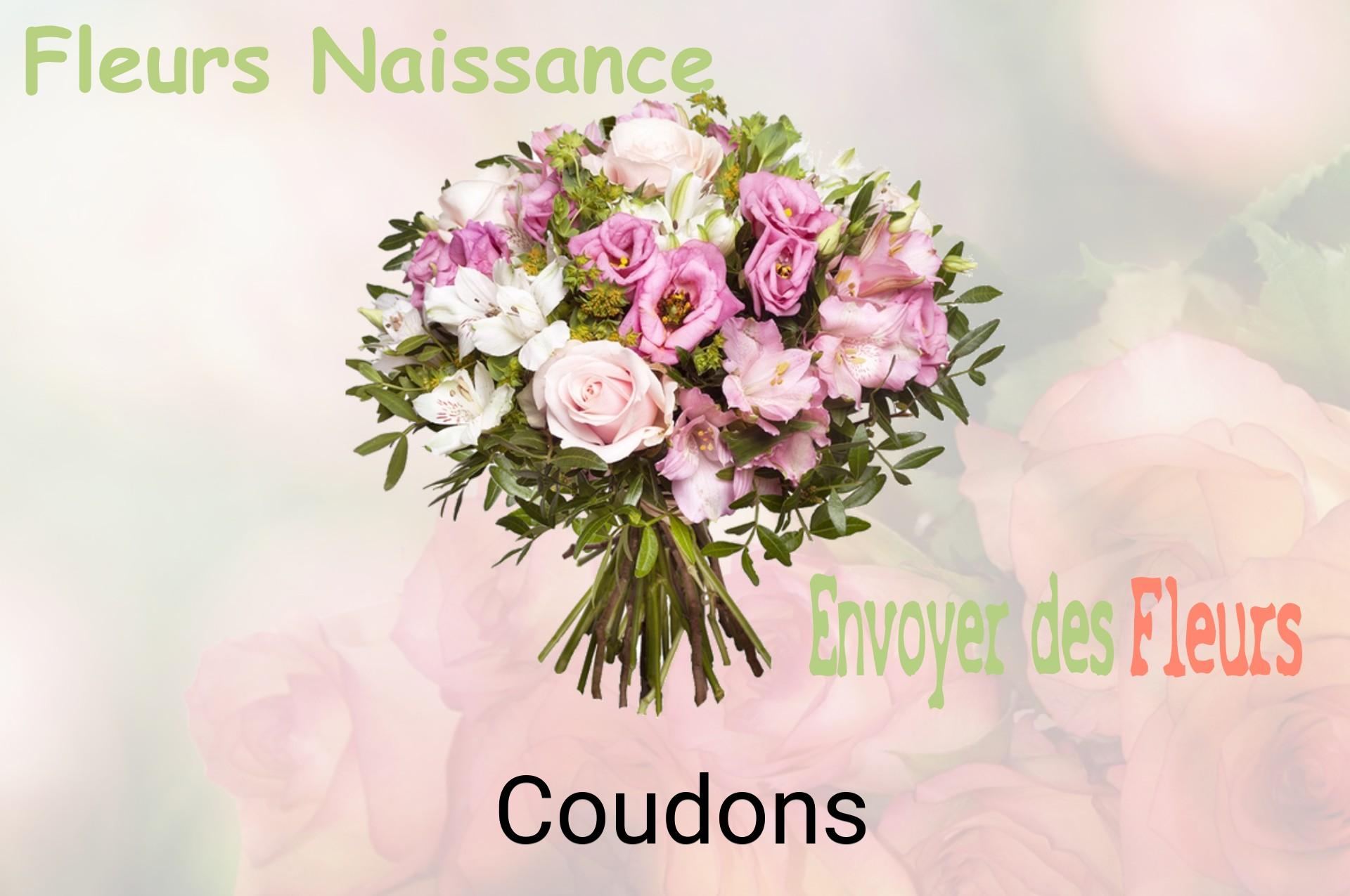 Bouquet de fleurs de naissance livré à Coudons